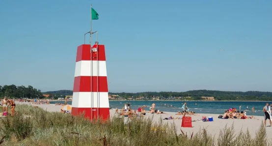 The northern beach in Kerteminde
